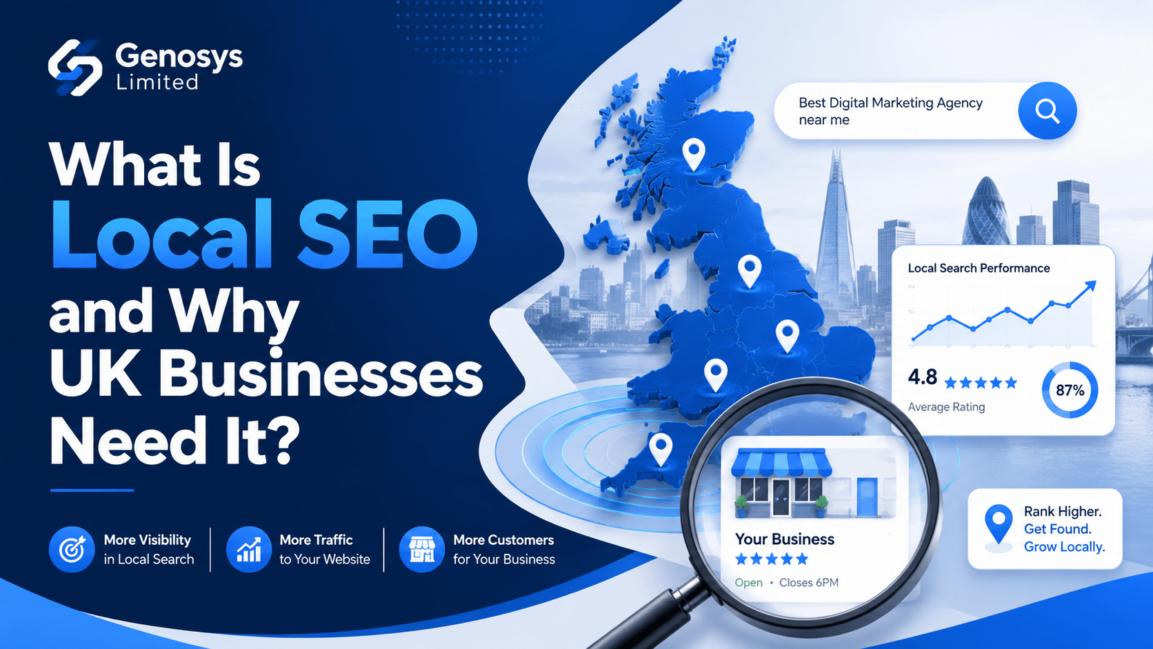 Local SEO for UK businesses by Genosys Limited