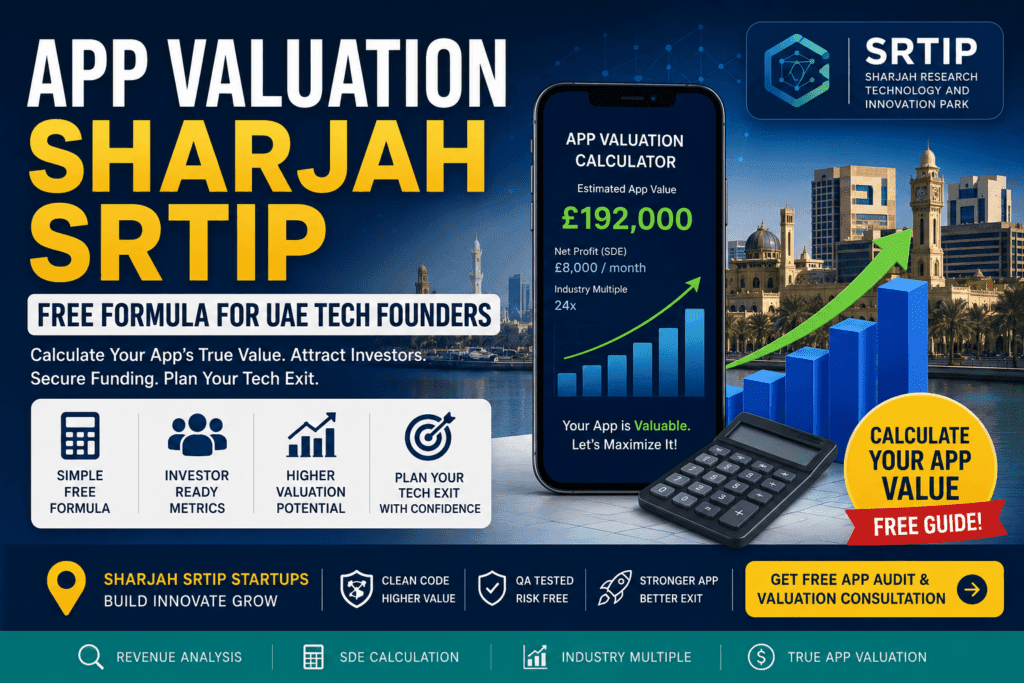 How to calculate your app's valuation Sharjah SRTIP free formula guide