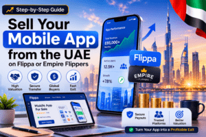 Mobile app valuation UAE guide for selling apps on Flippa and Empire Flippers