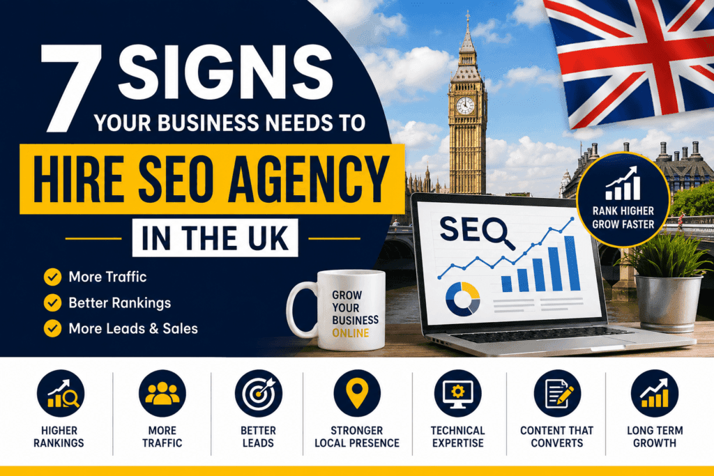 SEO agency UK warning signs checklist for traffic rankings local SEO and leads