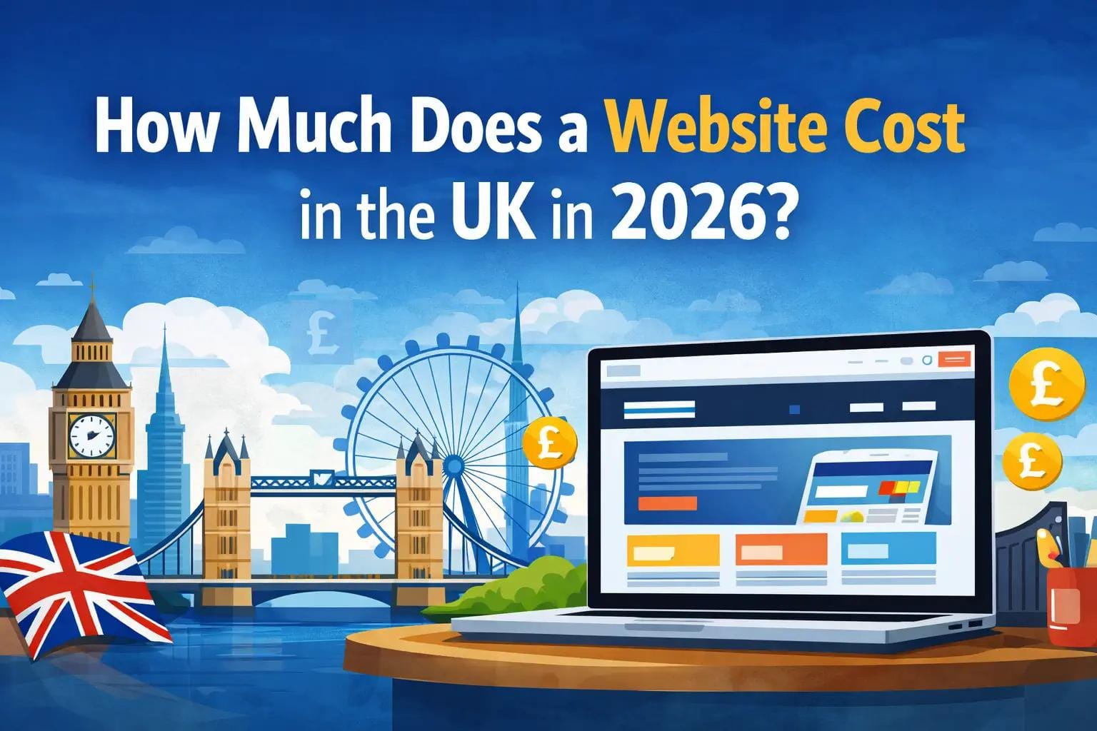 Website development cost UK 2026 pricing guide for small businesses